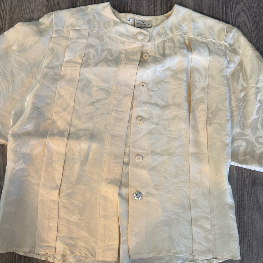 Valentino Boutique Ivory Blouse